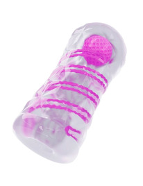 PRETTY LOVE - MASTURBADOR MASCULINO FANTASY ESPIRAL INTERNA Y BOLAS TRANSPARENTE