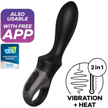 Vibrador Ponto G Satisfyer Climax com Aquecimento Preto