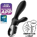 SATISFYER - HEAT CLIMAX+ ANAL VIBRATOR APP BLACK