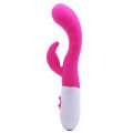 Vibrator G Spot and Rabbit Silicone Pink 20 cm 213002