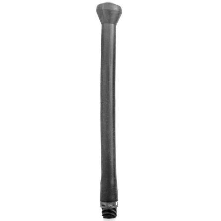 ALL BLACK - DUCHA ANAL SILICONA SISTEMA STOPPER 27 CM