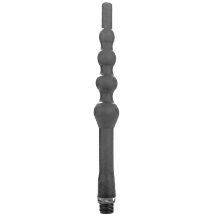 ALL BLACK - BEADED SHOWER ANAL SILICONE 27 CM D-229334