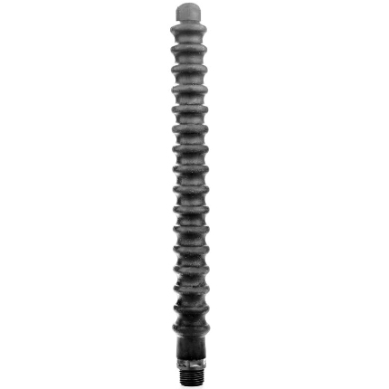 ALL BLACK - MEGA RIPPLE SHOWER ANAL SILICONE 28.5 CM D-229336