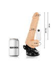 BASECOCK - REALISTIC VIBRATOR REMOTE CONTROL NATURAL WITH TESTICLES 19.5CM D-223000