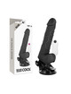 BASECOCK - VIBRADOR REALISTICO CONTROL REMOTO NATURAL CON TESTICULOS 19.5CM