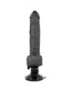 BASECOCK - REALISTIC VIBRATOR REMOTE CONTROL NATURAL WITH TESTICLES 19.5CM D-223000