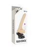 BASECOCK - REALISTIC VIBRATOR REMOTE CONTROL FLESH 19 CM D-223002