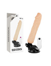 BASECOCK - REALISTIC VIBRATOR REMOTE CONTROL FLESH 20 CM D-223004