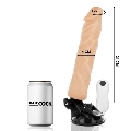 BASECOCK - REALISTIC VIBRATOR REMOTE CONTROL FLESH 21 CM