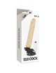 BASECOCK - REALISTIC VIBRATOR REMOTE CONTROL FLESH 21 CM D-223008