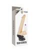 Vibrador Realístico Basecock Articulável com Comando 20 cm,D-223015