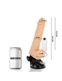 BASECOCK - REALISTIC VIBRATOR REMOTE CONTROL FLESH 18.5CM D-223019