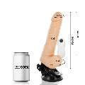 BASECOCK - REALISTIC VIBRATOR REMOTE CONTROL FLESH 18.5CM