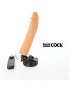 BASECOCK - REALISTIC VIBRATOR REMOTE CONTROL FLESH 21 CM D-223025