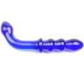 Dildo Azul Vidro com Estimulador de Ponto G