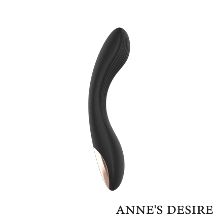 Vibrador Annezs Desire Curve Preto e Dourado