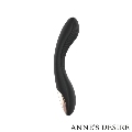 Vibrador Annezs Desire Curve Preto e Dourado