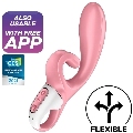 SATISFYER HUG ME RABBIT VIBRATOR APP - BLUE