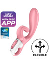 SATISFYER HUG ME RABBIT VIBRATOR APP - BLUE D-232043