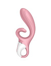 SATISFYER HUG ME RABBIT VIBRATOR APP - BLUE D-232043