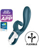 SATISFYER HUG ME RABBIT VIBRATOR APP - BLUE D-232043