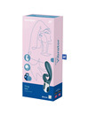 SATISFYER HUG ME RABBIT VIBRATOR APP - BLUE D-232043