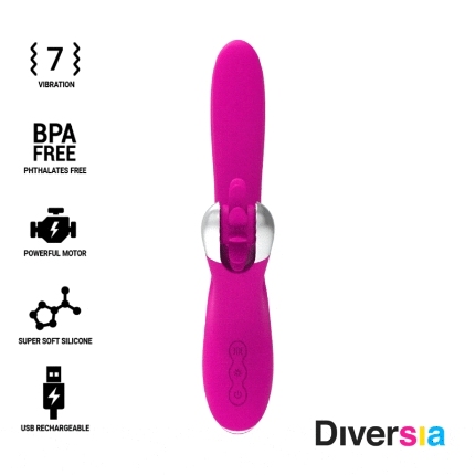 DIVERSIA - BUNNY VIBRATING 24 CM D-232424