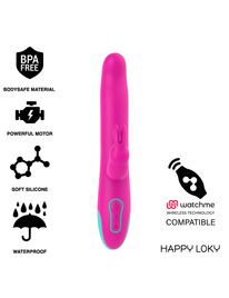 HAPPY LOKY - PLUTO RABBIT VIBRATOR ROTATOR COMPATIBLE CON WATCHME WIRELESS TECHNOLOGY
