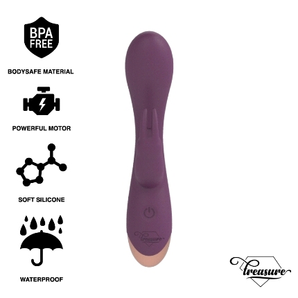 TREASURE - LAURENCE RABBIT VIBRATOR WATCHME WIRELESS TECHNOLOGY COMPATIBLE D-232457