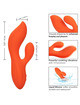 Vibrador Calex Stella Dual Teaser Laranja