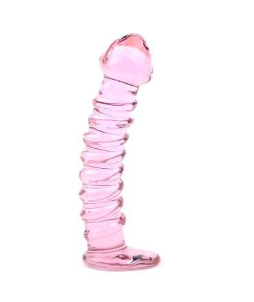 Dildo Pink Glass Spiral 15 cm 225003