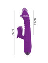 INTENSE - IGGY MULTIFUNCTION RECHARGEABLE VIBRATOR UP DOWN WITH CLITORAL STIMULATOR PURPLE D-235823