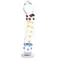 Dildo Glass Textured Colored 18 cm