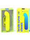B SWISH - BCUTE CURVE INFINITE CLASSIC RECHARGEABLE SILICONE VIBRATOR YELLOW D-236024