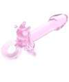 Dildo Rabbit Glass Pink 14 cm 225021
