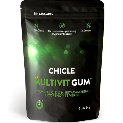 wug gum - multivit chicle vitamina c, h, d, betacaroteno, licopeno y tÉ verde 10 unidades