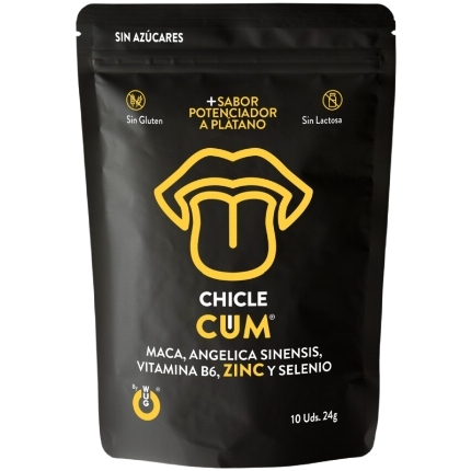 wug sex sense - cum chicle aumentador de eyaculacion sabor a platano del semen 10 unidades