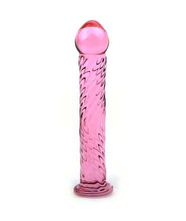 Dildo Glass Pink Spiral 17 cm 225019