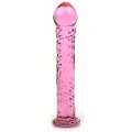 Dildo Glass Pink Spiral 17 cm