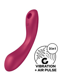 satisfyer - curve trinity 1 air pulse vibration red