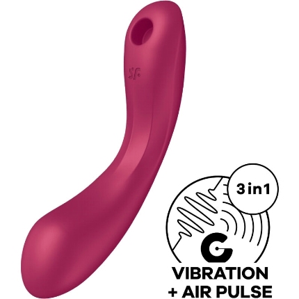 satisfyer - curve trinity 1 air pulse vibration red D-235017