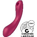 satisfyer - curve trinity 1 air pulse vibration rojo