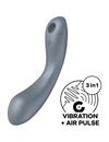 satisfyer - curve trinity 1 air pulse vibration red D-235017