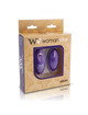 womanvibe - alsan huevo control remoto negro silicona purple