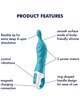 satisfyer - amazing 2 aspot vibrator turquoise D-231034