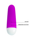 Mini Vibrador Pretty Love Luther Roxo,D-220434