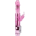 Vibrador Rabbit Baile Throbbing Borboleta Rosa