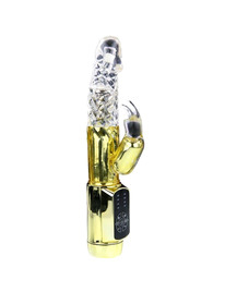 Vibrador Rabbit Baile Throbbing Borboleta Dourado,D-199977