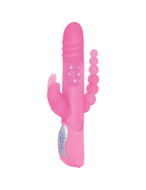 Vibrador Rabbit Seven Creations Triple Play Rosa,D-225252
