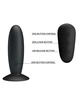 mr play - plug anal con vibracion negro control remoto